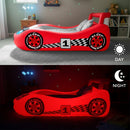 Cama Inflável Infantil Sleep Racer™ Comfy Cruiser Vermelha com LED – AirCandy