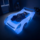 Cama Inflável Infantil Sleep Racer™ Dream Car Azul com LED – AirCandy