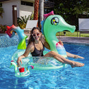 Boia de Piscina Inflável com Porta-Copos – Cavalo-Marinho Glitter PoolCandy