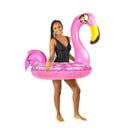 🦩✨ Boia Inflável Flamingo com Glitter Holográfico Gigante – PoolCandy