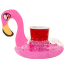 Porta-Bebidas Infláveis – 2 Unidades Flamingo Rosa Glitter – PoolCandy